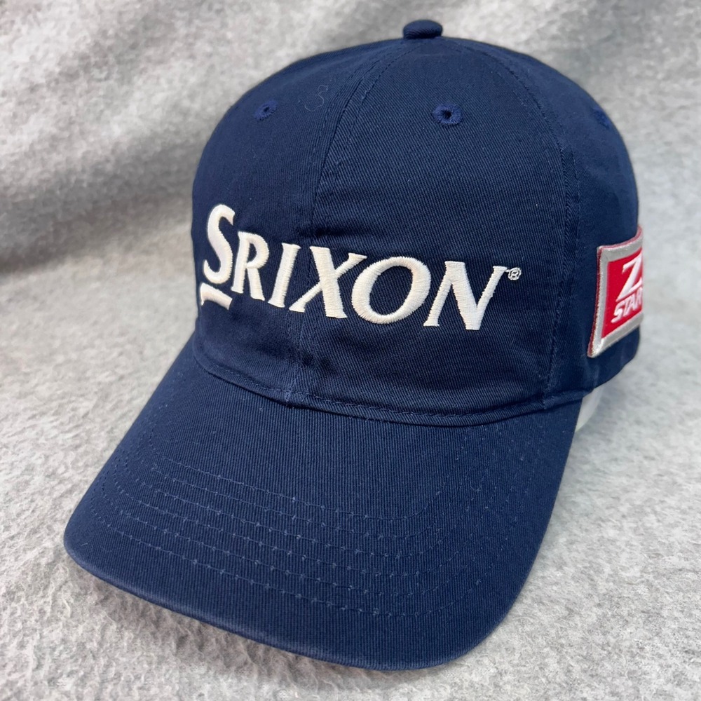 Srixon Logo Mens Navy Blue Srixon Golf Hat Z-Star Embroidered Adjustable OSFM